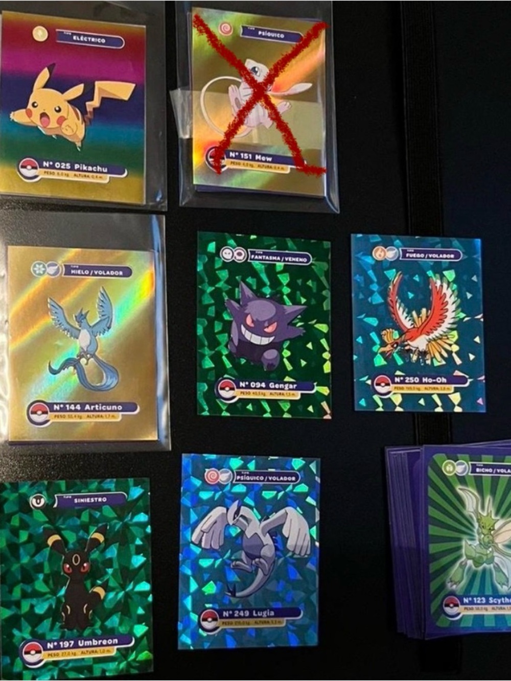 RARE Pokémon Trading Card Sticker Set